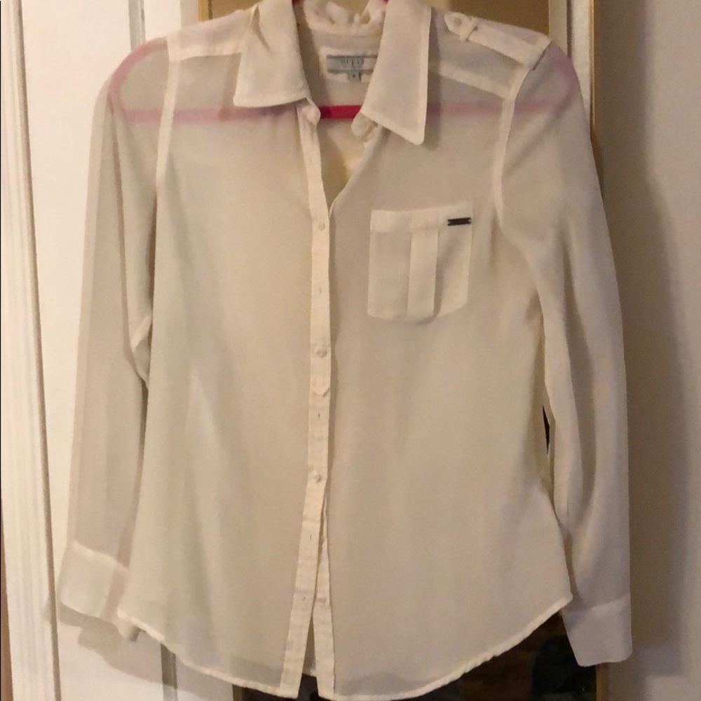 Cream sheet blouse